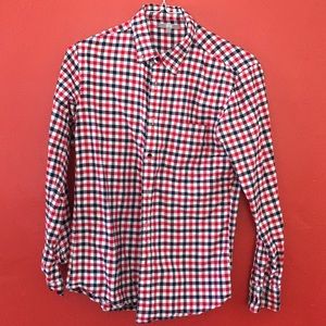 Mens Uniqlo flannel plaid shirt sz S